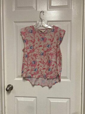 Ted Baker London sleeveless top Pink floral pattern size 3 Women's